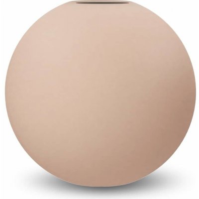 COOEE Design Kulatá váza Ball Blush 10 cm, béžová barva, keramika