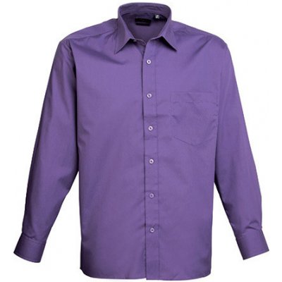 Premier Workwear pánská košile s dlouhým rukávem PR200 purple