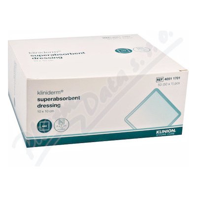 Kliniderm Superabsorpční obvaz 10 x 10 cm 50 ks – Zboží Dáma