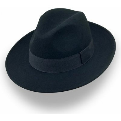 Krumlovanka klobouk plstěný černý s černou stuhou Bogart P-03 černý – Zboží Dáma