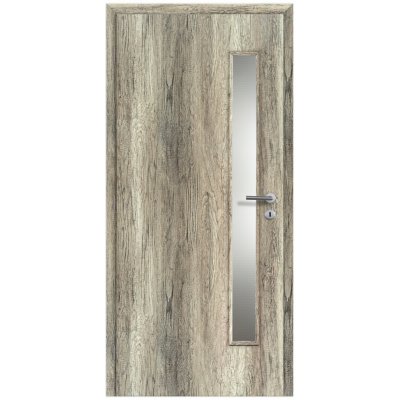 Doornite Verto, 80 L, 846 × 1983 mm, fólie, levé, dub Grand, prosklené C1H3SP.80L1.NE