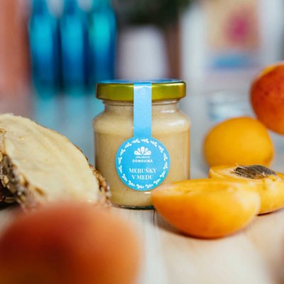 Včelařství Domovina Meruňky v medu 170 g – Sleviste.cz