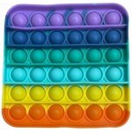 Push game Antistresová hra čtverec duhový – Zboží Mobilmania