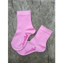 Trepon BOBIK HOLKA dětské ponožky z bambusové viskózy Světle růžová
