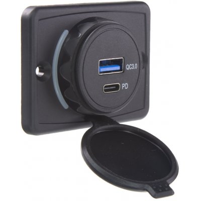 STU 34661.6 USB QC3.0 + USB-C PD3.0 zásuvka 12/24V, montáž na povrch – Hledejceny.cz