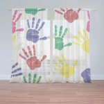 Záclony Barevné otisky: 2 ks - 150x250 cm - Sablio – Hledejceny.cz