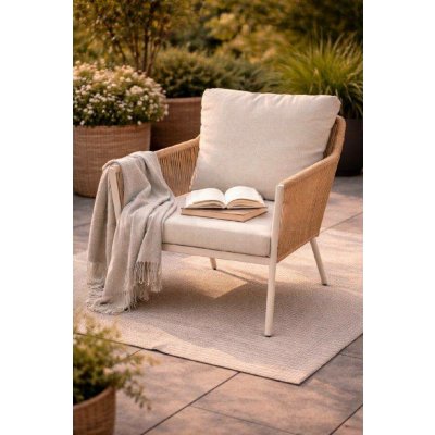 Hartman Cairo sand konstrukce, rope výplet beige, sedáky sand – Hledejceny.cz