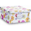 Úložný box ZELLER Box pro skladování 40x33x17 cm téma - květy