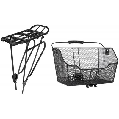 Cube RFR Rear Carrier & Basket Set Klick&Go Černá – Zboží Mobilmania