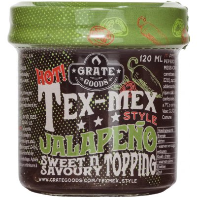 Grate Goods BBQ omáčka Tex-Mex Jalapeno Toping 120 ml