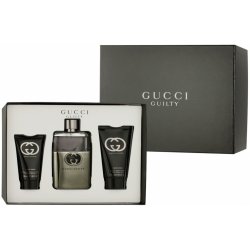 Gucci Guilty Pour Homme EDT 90 ml + sprchový gel 50 ml + balzám po holení  75 ml dárková sada kosmetická sada - Nejlepší Ceny.cz