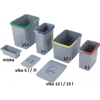 Sinks víko koše 12/15/20/26 l EK9143 – Zboží Mobilmania