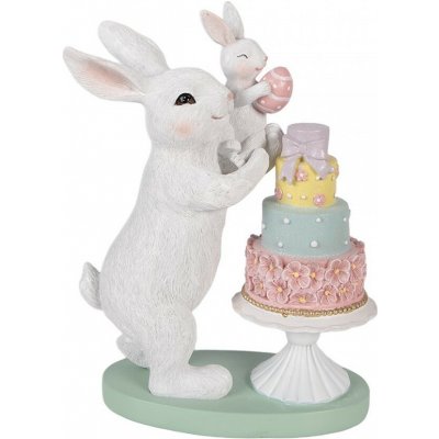 Clayre & Eef Dekorace králíčci zdobící dort vajíčkem - 21*10*27 cm – Hledejceny.cz