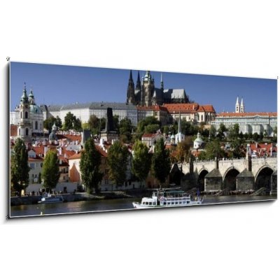 Skleněný obraz 1D panorama - 120 x 50 cm - prague castle pražský hrad – Hledejceny.cz