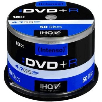 Intenso DVD-R 4,7GB 16x, cakebox, 50ks (4101155)