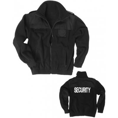 Bunda Mil-Tec security fleece černá – Zboží Mobilmania