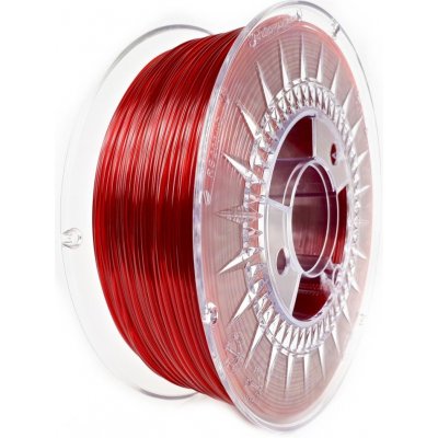 Devil Design PETG 1,75 mm 1 kg - rubínově červená transparentní – Zboží Živě