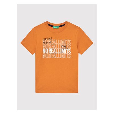 United Colors Of Benetton sada T-shirt a šortky 3096CK002 oranžová