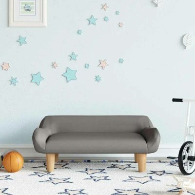 vidaXL Dětská pohovka taupe 70 x 40 x 24 cm textil – Hledejceny.cz