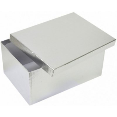 Stil Dárková krabička F1 Lux - stříbrná - 28,5 x 19,5 x 13 cm