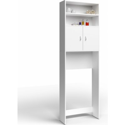 Casaria skříňka nad pračku bílá 195x63x20cm 100527 – Hledejceny.cz