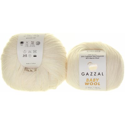 Gazzal Baby Wool 801 bílo krémová – Hledejceny.cz