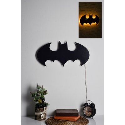 ASIR Dekorace BATMAN s led osvětlením žlutá 50 cm – Zboží Mobilmania