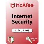 McAfee Internet Security 1 lic. 1 rok (MCA-IS202011) – Zboží Živě