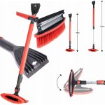 AMIO Velký teleskopický kartáč na sníh s škrabkou na led a stěrkou 98-134 cm 04147 | Zboží Auto