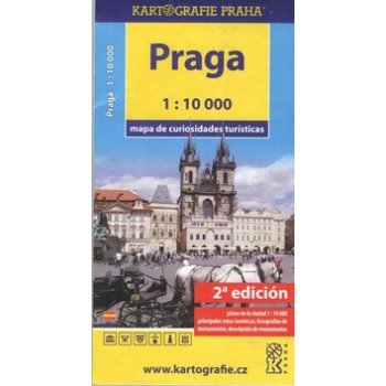 Praha mapa turistických zajímavostí španělsky