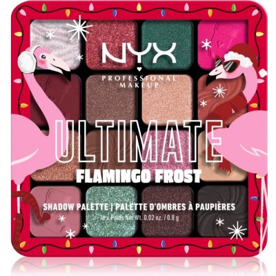 NYX Professional Makeup FA LA L,A, LAND oční stíny Flamingo Frost 16 x 0,8 g