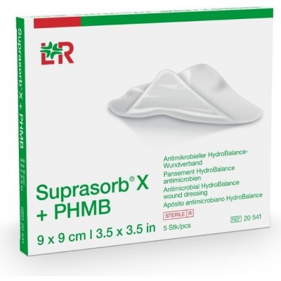 Krytí Suprasorb X+PHMB antimikrob.steril.9 x 9 cm 5 ks – Zbozi.Blesk.cz