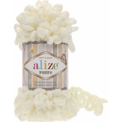 Alize příze Puffy 62 smetanová – Zboží Dáma