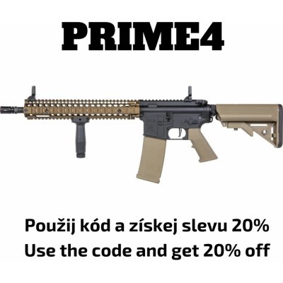 Specna Arms SA Daniel Defence® MK18 BLOCK 2 (SA-P26 Prime™ HAL ETU) s bezuhlíkovým motorem - Chaos Bronze – Zboží Dáma