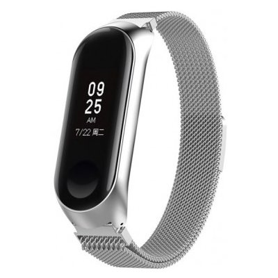 BStrap Milanese Small řemínek na Xiaomi Mi Band 3/4, silver SXI005C12 – Hledejceny.cz