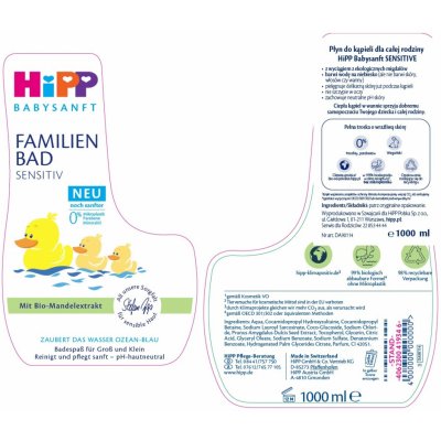 Hipp Babysanft Pěna do koupele 1000 ml – Zboží Dáma