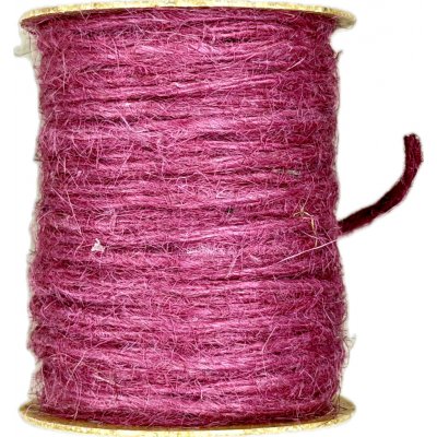 Jutový provázek GoGreen Twist – malinově růžový 2mm × 10m – Sleviste.cz