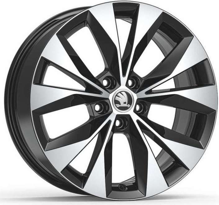 Škoda Cassiopeia 8x18 5x112 ET44 gloss black