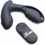 Ass Thumpers Power P-Stim 7X Hollow Silicone Prostate Plug with Remote Control - vibrační stimulátor prostaty – Zbozi.Blesk.cz