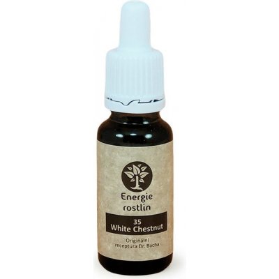 Energie rostlin Bachovy esence 35 White Chestnut Esence klidu 20 ml – Hledejceny.cz