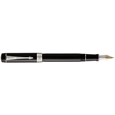 Parker 1502/8131365 Royal Duofold Classic Black CT plnicí pero Centennial F zlatý hrot 18 karátů – Zboží Mobilmania