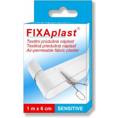 Fixaplast SENSITIVE 1 m x 6 cm neděl.s polšt.