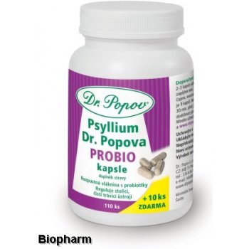 Dr. Popov Psyllium ProBio 120 kapslí