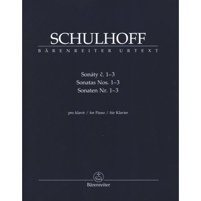 Erwin Schulhoff Sonatas Nos. 1-3 noty na klavír