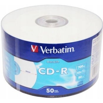 Verbatim CD-R 700MB 52x, Printable, wrap, 50ks (43794)