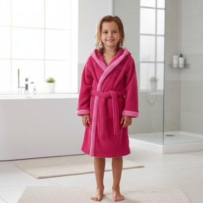 Kugo KP9915 dívčí župan růžový – Hledejceny.cz