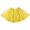Dětský karnevalový kostým Žlutá tutu sukně 30 cm tylové tutu sukně žlutá