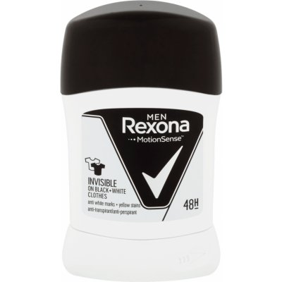 Rexona Men Invisible Black & White Dry deostick 50 ml – Zboží Mobilmania