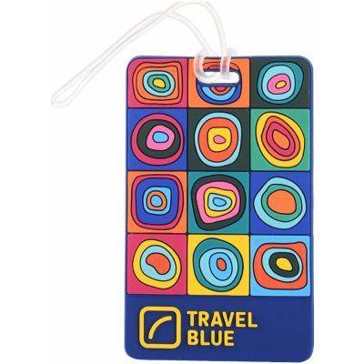 Travel Blue Id Tag Squares – Zboží Dáma