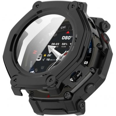 VSECHNONAMOBIL 124630 PC FULL COVER Plastový kryt se sklem pro Amazfit T-Rex 3 Pro 48mm černý – Zboží Živě